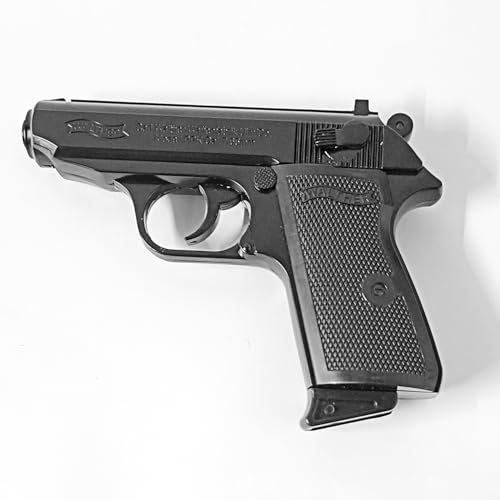 Image of Gun Pistol Lighter Heavy Weight Metal Body Real and Original Like Gun Pistol for Decorative, Smoking Filled with Gas (508 Black)