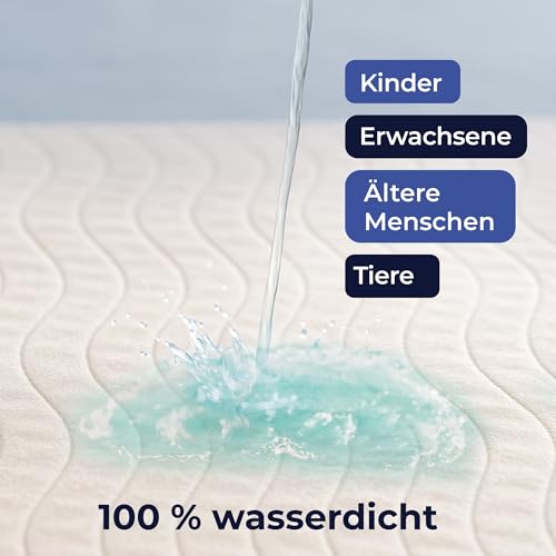 Dreamzie - Inkontinenzunterlage Waschbar 70x100 cm - 2-er Set Matratzenschoner Saugfähig und Wasserdicht - Inkontinenz Bettunterlage 70x100