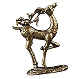 Ornement d'élan de bureau : présente l'apparence délicate et simple d'un élan, décor est unique, ornement d'élan