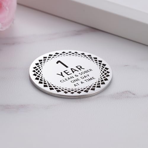 ukodnus 1 to 11 months sobriety coin 1 to 30 years sober coin clean amp sober one day at a time recovery token aa anniversary medallion chip gifts alcoholics anonymous