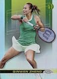 Qinwen Zheng trading Card (Chinese Tennis Champion) 2024 Topps Chrome 1st Rookie Refractor #119