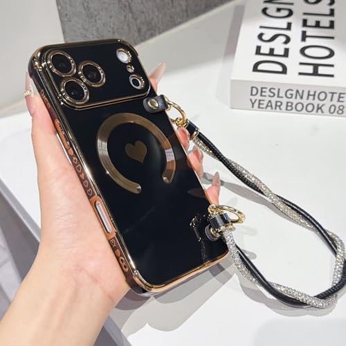 Hasiru �P�[�X �ɓK������ iPhone 16ProMax ���S�� ���b�L���H �L���L�� �W���R�� ���X�g�o���h�t�� �u���b�N [���s�A���i]