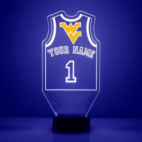 Custom West Virginia University Mountaineer Basketball LED