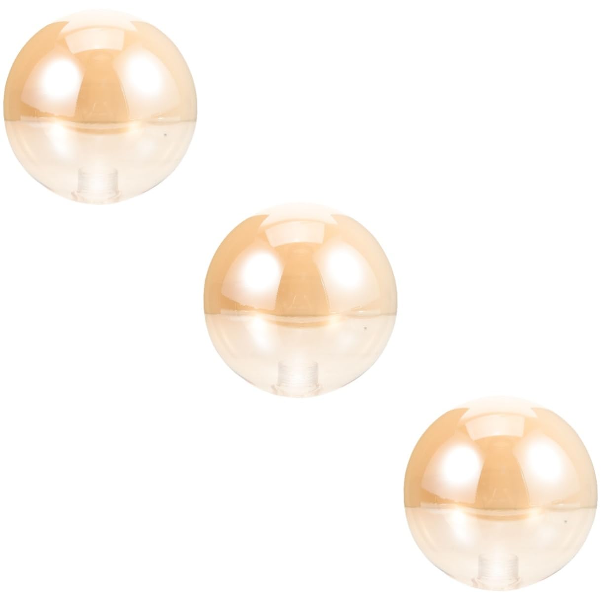NUOBESTY 3 Pezzi Paralume a Sfera Ambra Ombra Del Globo Leggero Sostituzione Paralume Globo Ambra Chiaro Lampada Arancione Per Lampade Da Tavolo Glassato Colorato Bicchiere