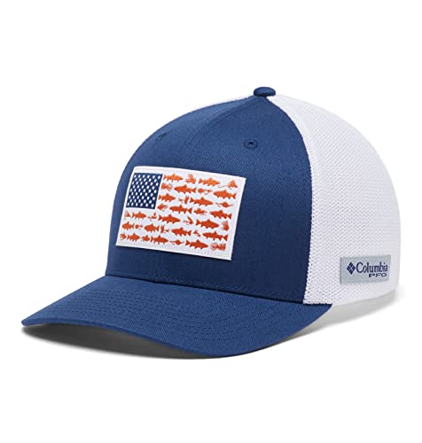 Image of Columbia Unisex PFG Fish Flag Mesh Ball Cap
