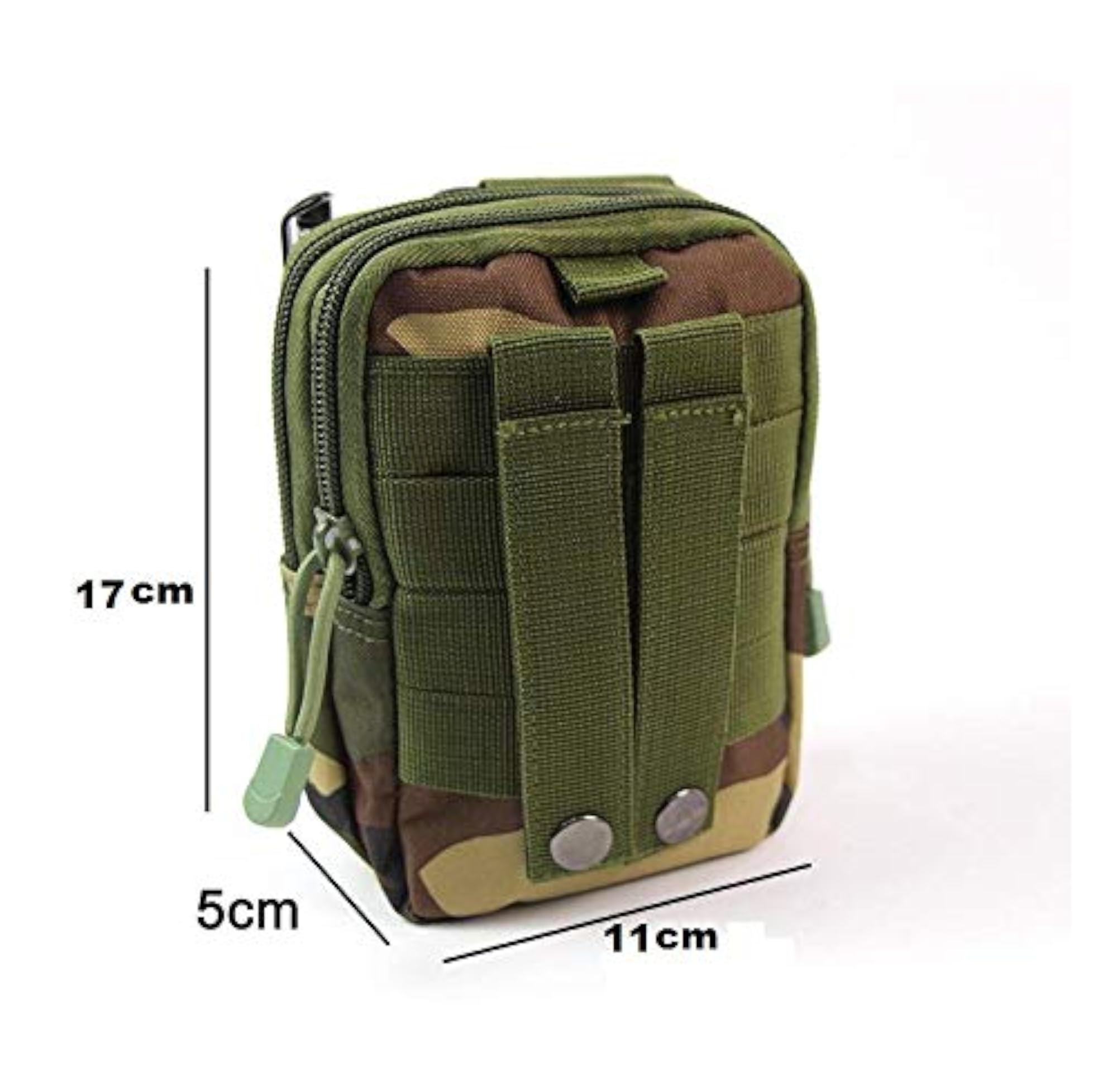 Print Gadget Travel Waste Pouch Nylon Zipper Bag