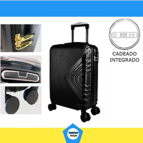 Mala Viagem De Bordo Pequena Novas Medidas Anac 55x35x25 Bagagem de Mão Rodinha 360