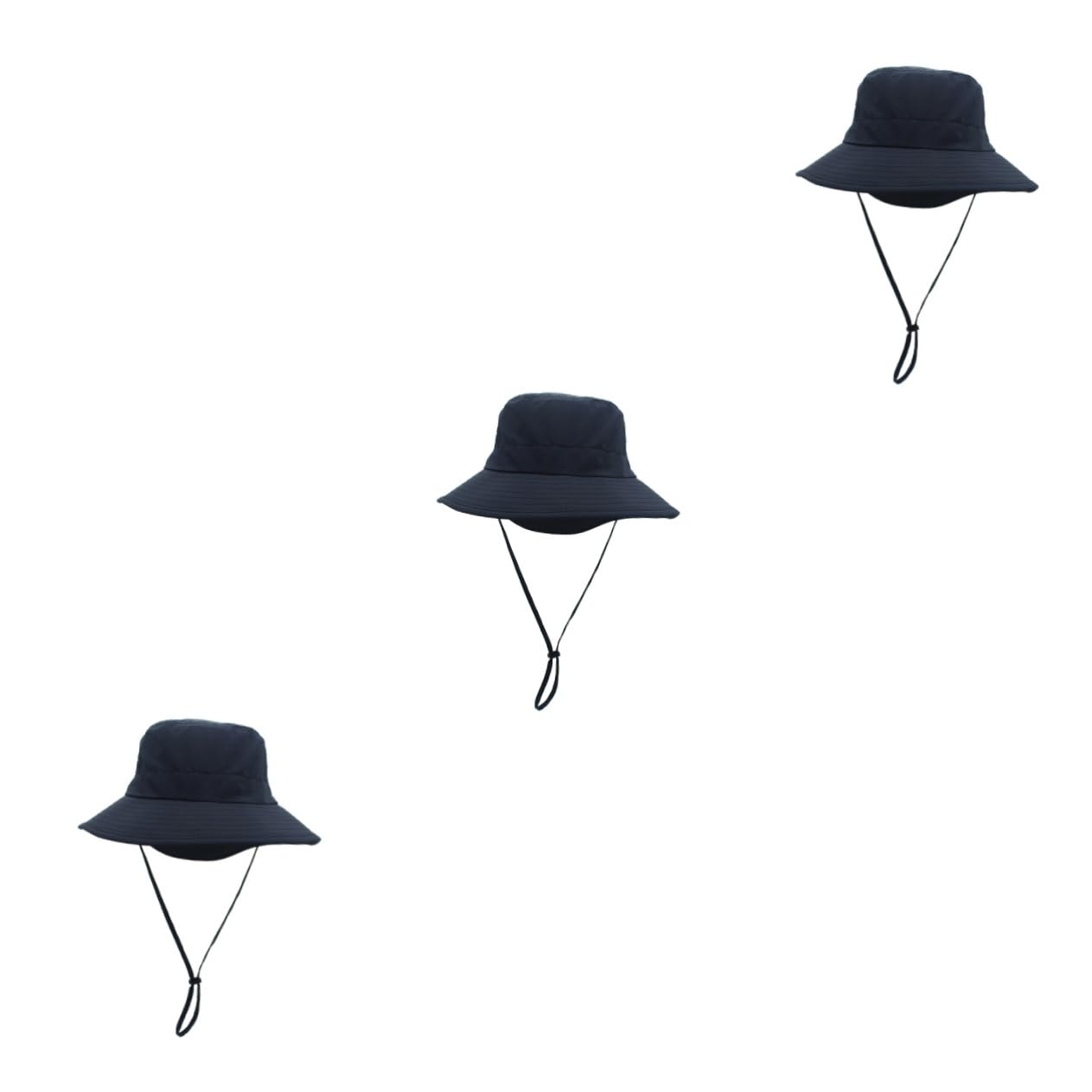Gadpiparty 2Pcs Boonie Cap Outdoor Foldable Hat Outdoor Hat Fishing Large Cap Respirant Boonie Hat Fishing Hat UV Protection Cap Solid Color Sun Hat Broadside Large Bord Chapeau Hommes Et