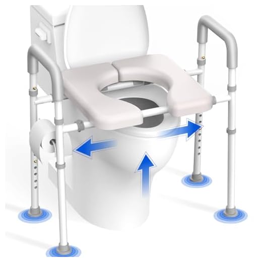 Agrish Raised Toilet Seat with Handles