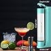 Fizzpod Soda Maker Home Soda Carbonation,Fizzy Bubbly Drink Machine with 3 PET Bottles, 3 Caps, 1 Carbonator Cap and Manual, Coffee, Tea and Cocktail Drinks with Fruit (Aruba Blue)