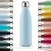 Blumtal Borraccia 750 ml, in acciaio inox a prova di perdite senza BPA fredda e calda bottiglia isolata a doppia parete colore blu chiaro