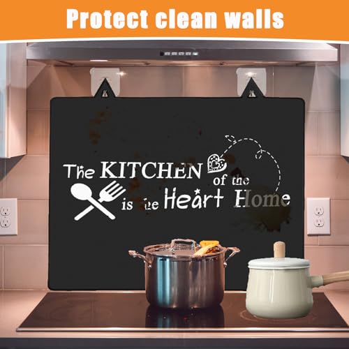 Miniatura 3 de Alfombrilla Protectora Para Placa De Inducción, Placa De Cubierta De Cocina,Tapete De Inducción Silicona 62 53cm Con 2 Ganchos, Alfombrilla Protectora Antideslizante Para Estufas, Encimeras 01