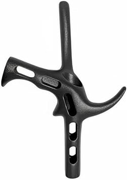 Gralara Foil Epee Lightweight Handle Light Fencing Handgrip Grip Matte Finish Fencing Handle for Training, Black, Adult Right Hand M