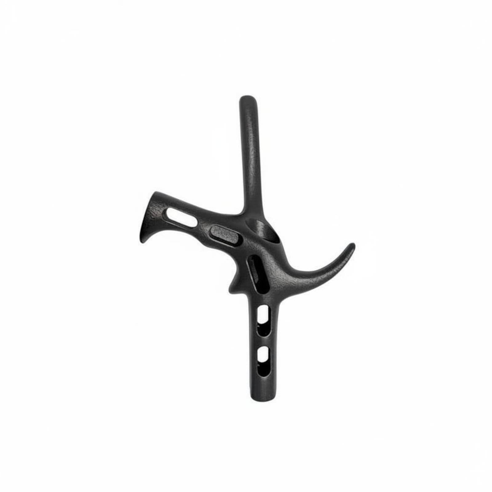 Manico Leggero Cavo da Scherma Lega di Magnesio e Alluminio Impugnatura Contoured Grip Grip Ultraleggero Attrezzatura Sportiva per Schermidori, Gara , Nero , Adulto Mano Destra M
