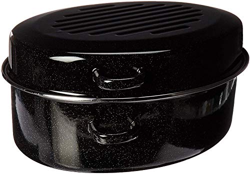 Uniware 5521 Enamel Pot, Dia 15 Inch (38 Cm), Black #TOP3