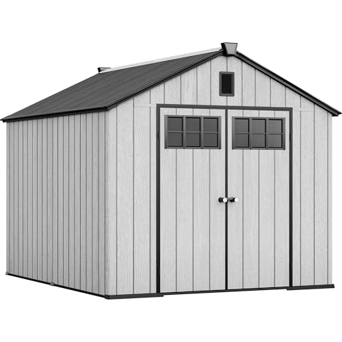 YITAHOME 8x10 ft Outdoor Resin Storage Shed