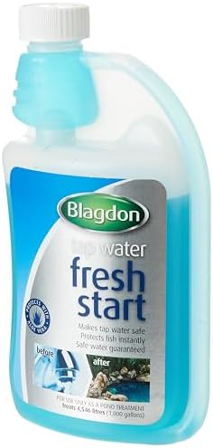 Blagdon Pond Fresh Start, Removes Chlorine, Makes Tap Water Safe for Pond Fish, 1L, Treats 9,092 Litres of Water