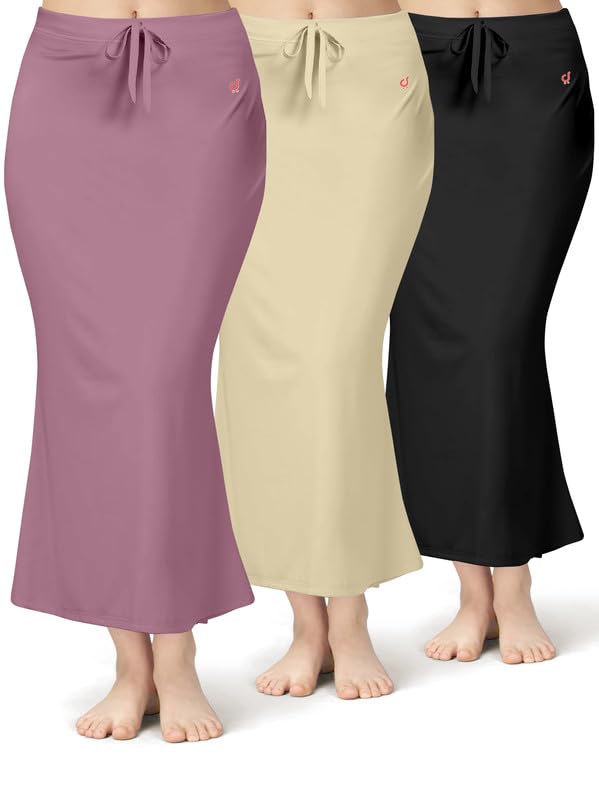 Image of TRENDMALLS Women Saree Shapewear Petticoat for Women, Cotton Blended,Petticoat,Skirts for Women,Shape Wear Dress for Saree Shaper(Combo-Pack)