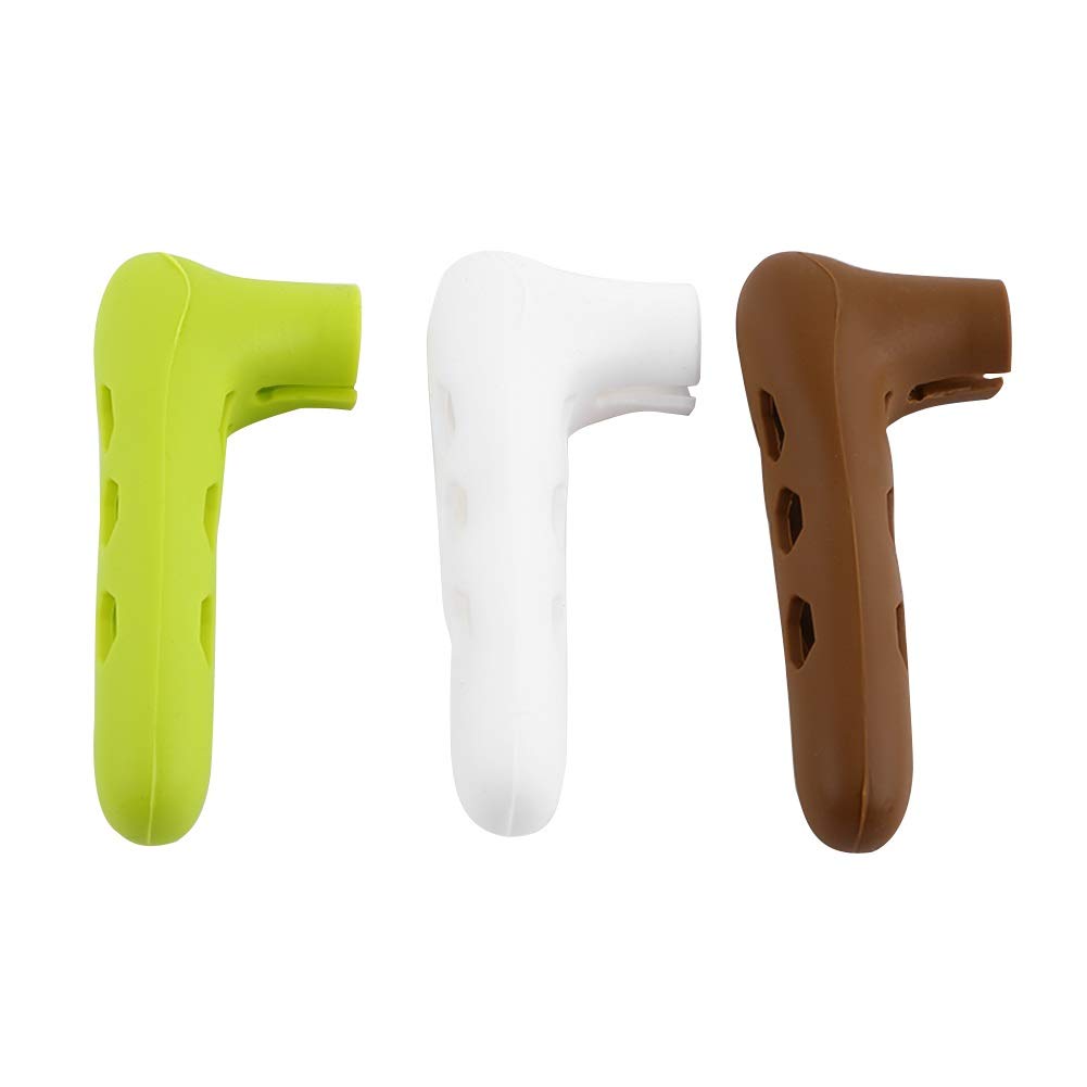 Door Knob Cover - Silicone Safety Cover for Anti-Collision Button (3 Colours) (Colour: White)