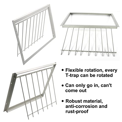 SRRPSPIGEON, SRRPS PIGEON Pigeon Loft Door Pigeon Entrance Plastic Door Trap Door Pigeon House Door Racing Supplies Pet Bird Supply Product Bird Cage Door (30Cm/12In), White, Small