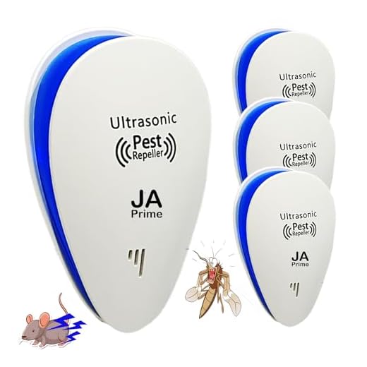 Ultrasonic Pest Repeller, Powerful Mouse Repellent Plug In Pest Control - Rat Plug In Repeller - Effective Against Mouse, Spider, Mice, Rats, Cockroach, Moths, Ants, Spider, Bug - 4 Pack
