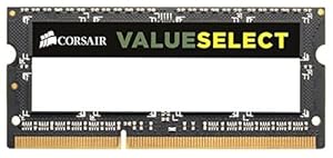 Corsair Value Select SODIMM 4GB (1x4GB) DDR3 1333MHz C9 Speicher für Laptop/Notebooks - Schwarz