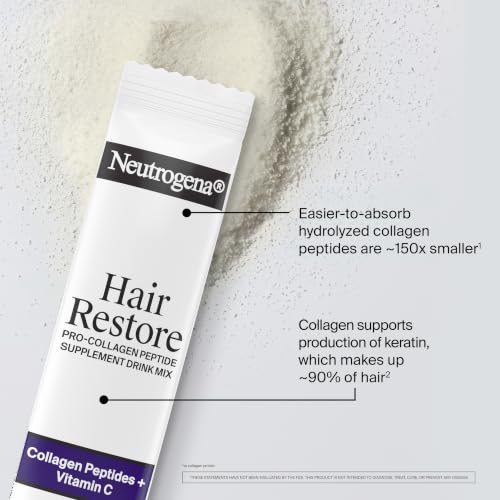 Neutrogena Hair Restore Pro-Collagen Peptide Supplement, 20 Packs - image 3