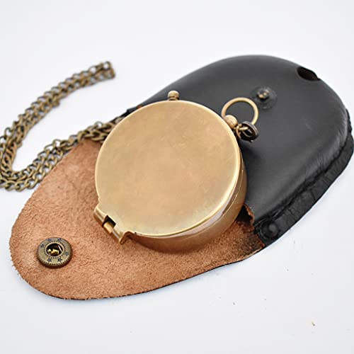 Brújula grabada Trust in The Lord con estuche de cuero estampado, regalo de graduación, brújula para camping y navegación, regalos religiosos miniatura 3