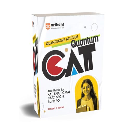 Image of Arihant Quantum CAT Quantitative Aptitude Also Useful For XAT SNAP CMAT CSAT SSC And Bank PO With 5000 Handcrafted Problems Fully Solved Tips And shortcuts By Sarvesh K Verma English Medium Paperback - 12 April 2025