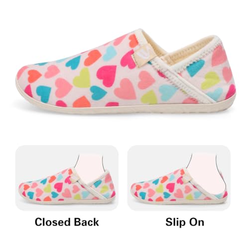 Image of Spesoul Fuzzy House Slippers for Women Men Indoor Closed Back Lightweight Cozy Faux Furry Lining Barefoot House Shoes Slipper Socks for Bedroom Home Office Yoga Outdoor Walking Shoes