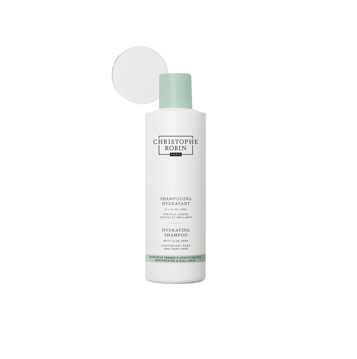 Christophe Robin Hydrating Shampoo With Aloe Vera - Lightweight Ultra-Hydrating - for Dry, Dull Hair 8.4 fl. oz