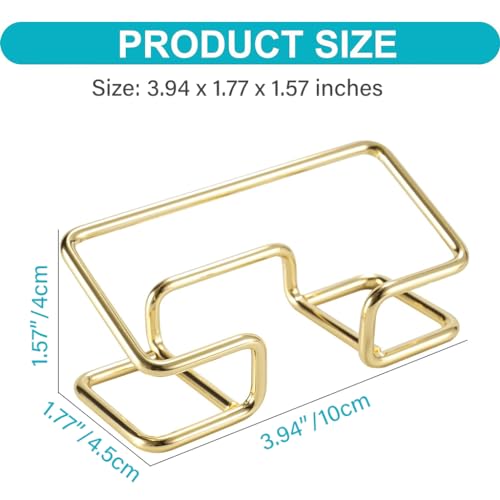 Image of Climberty 1Pcs Visiting Card Holder for Men, Business Card Holder for Desk, Business Card Holder Display Stand, Modern Business Card Organizer, Desktop Business Card Holders (Gold)