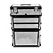 Produktbild Tidyard Werkzeugkasten Werkzeugkoffer Werkzeugkiste Silber Tool Box Tool Box Tool Storage Case with 15 cm Wheels Silver