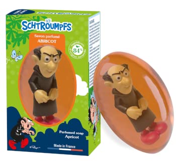 Le comptoir du Bain Savon Solide Schtroumpf Gargamel Abricot 80g