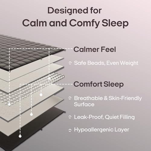 Image of ZonLi Weighted Blanket for Adults (60 inchx80 inch, 15lbs, Pink) Queen Size High Breathability Cooling Heavy Blanket, Soft Material with Premium Glass Beads, All-Season, Easy Care