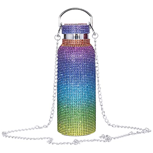 NonMiFyR Botella con Cadena de 500 Ml, Botella Isotérmica Recargable, Taza Térmica con para Aislamiento Térmico, Hervidor de Agua con Diseño de,