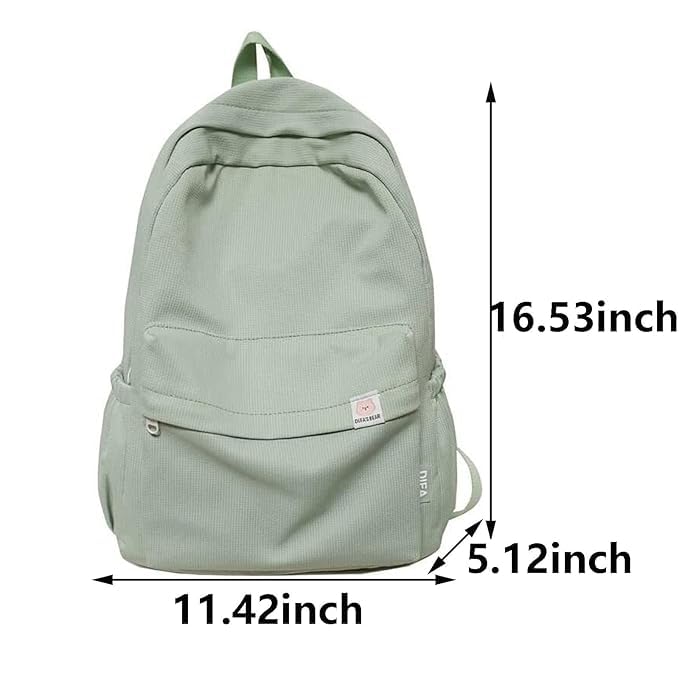 Image of carl vinson Backpack for School | Large Capacity Aesthetic Backpack for Girls | Yellow |