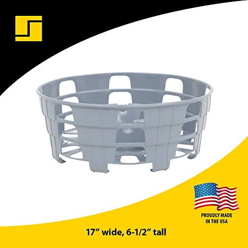 Stromberg Carlson HC-75 RV Hose and Cord Caddy for Campers and Trailers, Compact Organizer for Power Cables and Water Hoses, Durable Outdoor Storage Solution Holds 75' Fresh Water Hose, 17"x6.5", Gray by Stromberg Carlson - Image 4