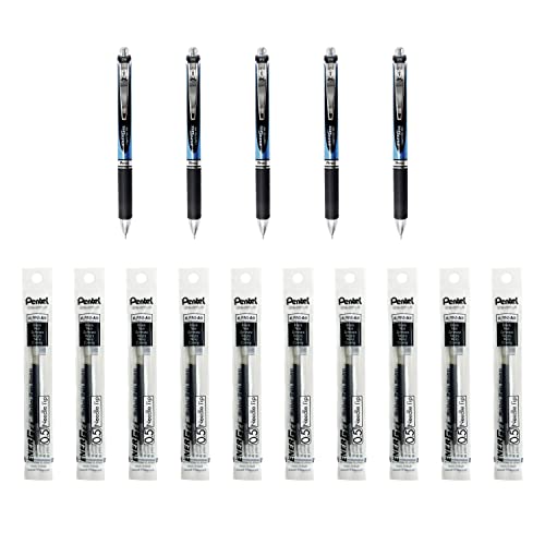Bolígrafo Pentel EnerGel RTX Retráctil 0.5mm Negro Pack 15 miniatura 1