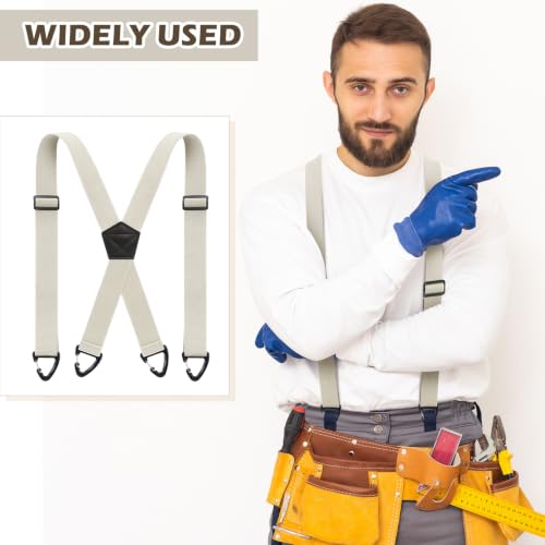 Image of Sintege X Back Hidden Suspender 1.5 Inches Under Clothing Heavy Duty Work Suspenders for Men Women