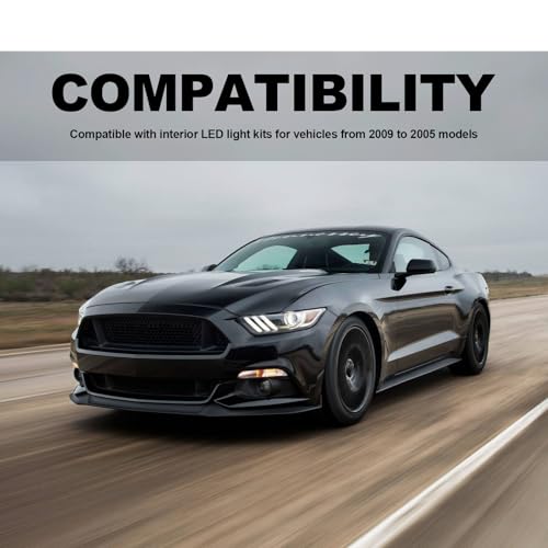 Kit de Luces LED Interiores 6000K para Ford Mustang 2005-2009 miniatura 7