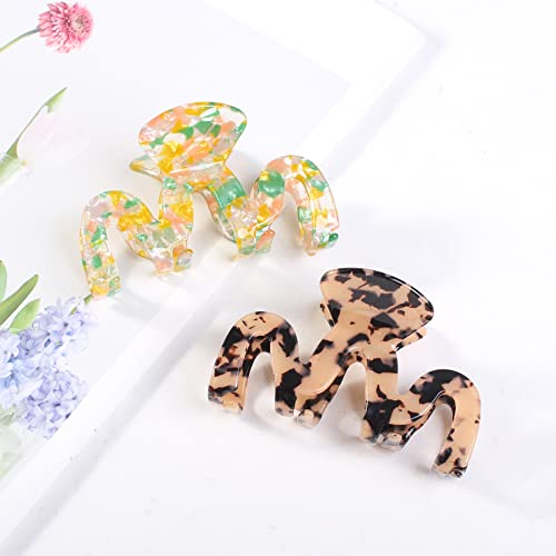 Jayongnee Clip 3Pcs Hair Claw Clips For Women Thick Hair, Large Claw Clip For Women Thin Hair (Multi-Colored3) #TOP4