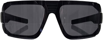 proSPORT Authentic LOCS Gangster Shades Super Dark Sunglasses Black Cholo Glasses Oversized Squared Microfiber