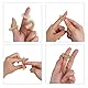 12 Stück Massageringe für Finger Massage Ring Akupressurring Sensorische Skills Ring Set, Fingermassagering für Stress Reduzierstück und Förderung der Durchblutung