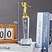 LONGWIN Glass Golf Trophy with A Golden Swing Golfer, Funny Golf Trophies for Tournaments, Sports Competitions, Parties, Centerpieces for Table