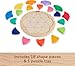 Fisher-Price Wood Preschool Toy Color Wheel Puzzle, 19 Wooden Pieces for Shape-Sorting Play, Preschool Kids Ages 3+ Years
