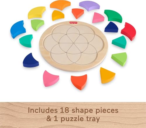 Puzzle en bois Fisher-Price de tri des formes pour enfants dès 3 ans