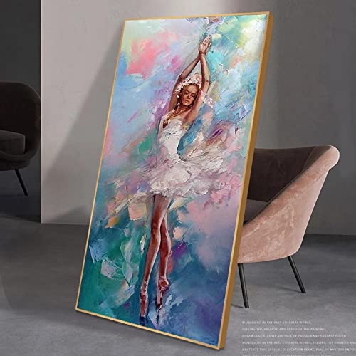 Figures élégantes sur toile de grande taille pour illuminer un salon sombre