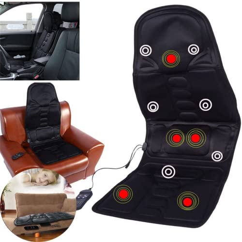 ERTDDE Fauteuil Relaxant Massant, Chauffé, Tapis de Massage PéTrissage des Tissus Profonds Van Ou Bureau