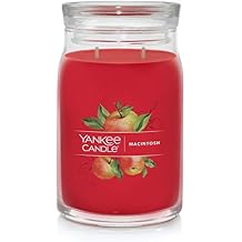 Yankee Candle Macintosh Scented Signature 20oz Large Jar 2-Wick Candle Over 60 Hours of Burn Time